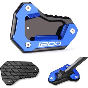 CNC Billet Aluminum Kickstand Side Stand Enlarger Pad Compatible with Triumph Tiger 1200 Explorer XR XRT XCX (2015-2025) Accessories (1200-red) in Saudi Arabia