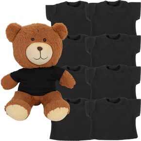 8 - Pack Light Blue Blank T - Shirts for 17 - 18 Inch Bears | Thick DIY Stuffed Animal Canvas Clothes (Blue) in Kuwait