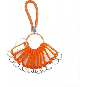 12 Pcs Plastic Key Tags with Labels and Ring Window, Single Color for Luggage, Pet ID, USB Drive (1 Color) in Saudi Arabia