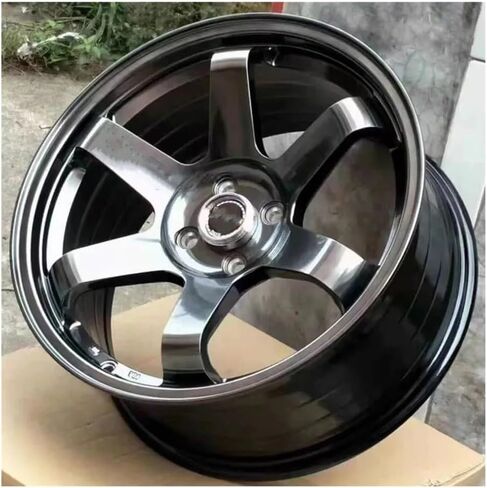 Alloy Wheels Rims Fit for Auto Cars Hoops 6 Spokes Aluminum Alloy Rim Tire 17、18、19、20inch TE37，Can Be Customized(4x100,ONE WHEEL_17IN.) in Saudi Arabia