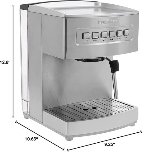 Cuisinart 1.66 Quart Stainless Steel Espresso Maker, Silver, EM-100NAS in Kuwait