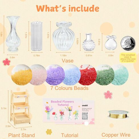 مجموعة باقة زهور مطرزة للمبتدئين: ديكور منزلي يمكنك صنعه بنفسك مع حامل مزهرية صغير وفيديو تعليمي - حرفة تخفيف التوتر للبالغين، ديكور مكتب، هدية عيد ميلاد للنساء in Kuwait