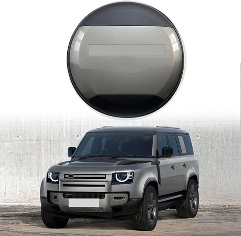 Grey Spare Tire Cover fits for Defender 110 90 130 2020 2021 2022 2023 2024 2025 ABS Spare Tyre Wheel Cover Protector in Saudi Arabia