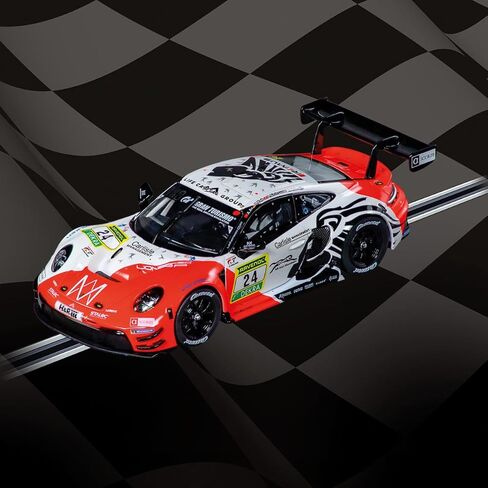 كاريرا 27821 بورش 911 GT3 R Lionspeed GP، رقم 24 بمقياس 1:32، سيارة سباق ذات فتحة تناظرية in Saudi Arabia