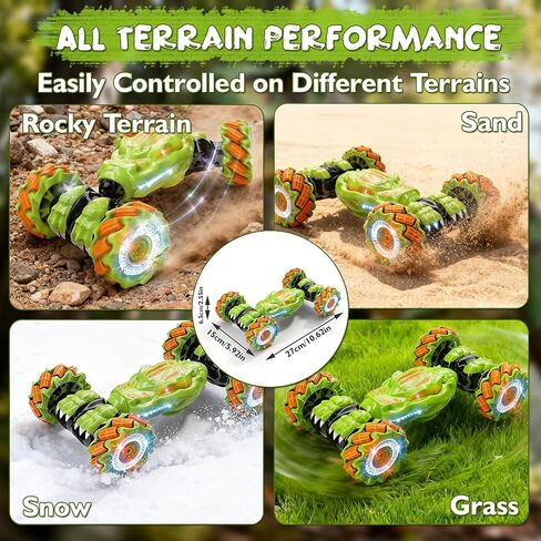 Gesture Sensing RC Stunt Car - Birthday for Boys, 6 7 8-12 13 14+ Year Old, 360 Rotating 4WD Twist Toys, Hand Controlled & Remote Control, with Light & Music in Saudi Arabia