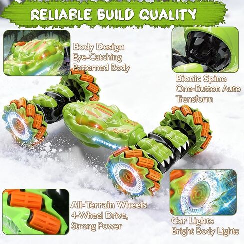 Gesture Sensing RC Stunt Car - Birthday for Boys, 6 7 8-12 13 14+ Year Old, 360 Rotating 4WD Twist Toys, Hand Controlled & Remote Control, with Light & Music in Saudi Arabia