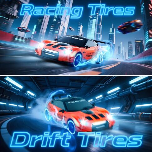 سيارة الانجراف SANCO 1:24 RC مع أضواء LED، سيارة تحكم عن بعد 2.4 جيجا هرتز، تتضمن بطاريتين ومجموعتين من الإطارات للسباق والانجراف، لعبة سباق هواية كهربائية للبالغين والأولاد والأطفال (أصفر) in Kuwait