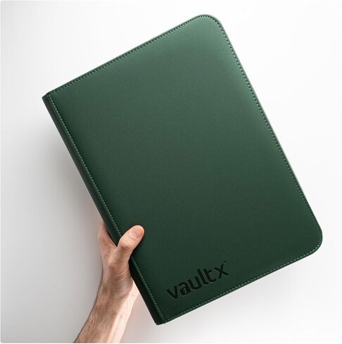 Vault X Premium Exo-Tec Zip Binder 9 جيوب، 20 صفحة مزدوجة الجوانب، 360 فتحة تحميل جانبية للوحة، أو تجميعها أو ألعاب بطاقات التداول، ألبوم مجلد الحماية in Kuwait