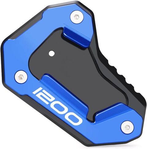 CNC Billet Aluminum Kickstand Side Stand Enlarger Pad Compatible with Triumph Tiger 1200 Explorer XR XRT XCX (2015-2025) Accessories (1200-red) in Saudi Arabia
