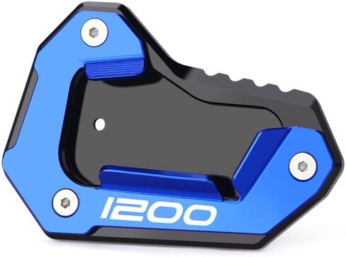 CNC Billet Aluminum Kickstand Side Stand Enlarger Pad Compatible with Triumph Tiger 1200 Explorer XR XRT XCX (2015-2025) Accessories (1200-red) in Saudi Arabia
