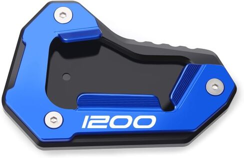 CNC Billet Aluminum Kickstand Side Stand Enlarger Pad Compatible with Triumph Tiger 1200 Explorer XR XRT XCX (2015-2025) Accessories (1200-red) in Saudi Arabia