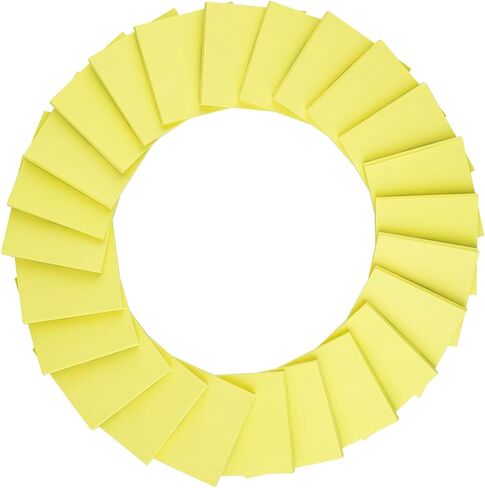 Sticky Notes 3x3 in Yellow, 24 Pads, Strong Adhesive, Clean Removal, Recyclable, Self-Stick Pads, Easy to Stick for Home, Office, Notebook in Saudi Arabia
