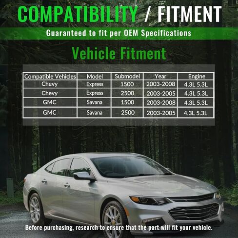 Y-type Pipe Single Catalytic Converter Compatible With Chevy Chevrolet Express 1500 2003-2008 4.3L 5.3L V8(OEM/OBD-Ⅱ Replacement Catalytic Convertor) in Kuwait