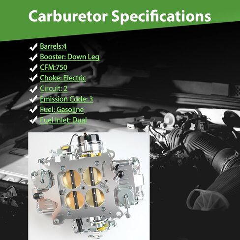 BR-67213 Carburetor 750 Cfm 4 Barrel Double Pumper E-Choke for Holley Edelbrock Carter Afb Autolite Style 67213 Carburetors in Saudi Arabia