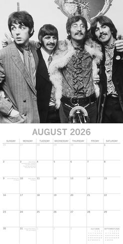 2026 Square Wall Calendar - Thе Ƀe‎‎a‎tlеѕ 12 x 12 Inch Monthly View, 16-Month, Icons Theme, Includes 180 Reminder Stickers in Saudi Arabia