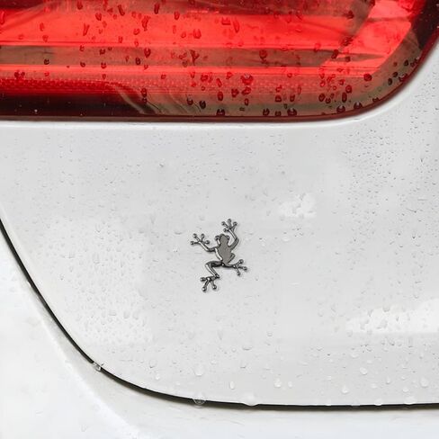 3D Metal Chrome Frog Shape Car Emblem, Highly Distinctive car Decals, Car Decal Sticker Side Rear Trunk Decoration Accessories, Unisex Frog Auto Parts in Saudi Arabia