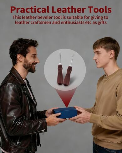 4 PCS Leather Edge Bevelers - Leather Beveler Tool for Edge Finishing and DIY Leathercraft, Leather Edge Beveler Tool Gift for Leather Artisans, DIY Enthusiasts (0.8mm,1mm,1.5mm, 2mm) in Kuwait