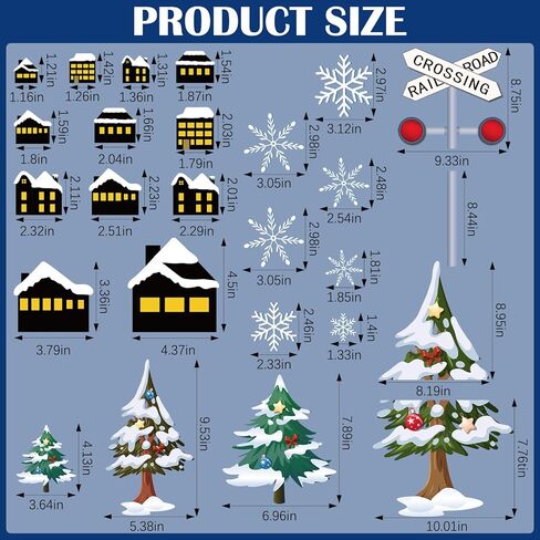 Tenceur 64 Pcs Christmas Train Bulletin Board Decorations Set North Pole DIY Photo Crafts Train Cutouts for School Classroom Wall Window Door Decor Supplies Favors in Saudi Arabia