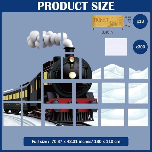 Tenceur 64 Pcs Christmas Train Bulletin Board Decorations Set North Pole DIY Photo Crafts Train Cutouts for School Classroom Wall Window Door Decor Supplies Favors in Saudi Arabia