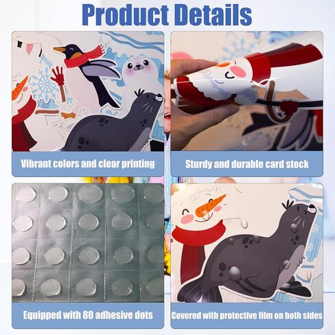 مجموعة ديكورات لوحة الإعلانات الشتوية مع حدود الدب القطبي الثلجي ديكور الفصل الدراسي للمعلمين قطع ندفة الثلج الشتوية لتزيين لوحة الإعلانات في الفصل المدرسي in Kuwait