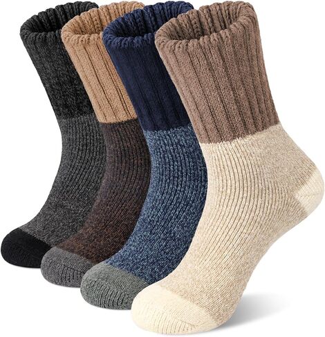 iCamter Womens Wool Socks Soft Super Thick Warm Socks for Women Thermal Winter Socks for Gifts in Kuwait