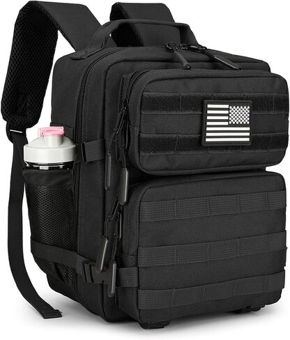 حقيبة ظهر تكتيكية صغيرة سعة 9 لتر للرجال والنساء، حقيبة ظهر تكتيكية صغيرة للمشي لمسافات طويلة، حقيبة تكتيكية صغيرة (أسود) in Kuwait