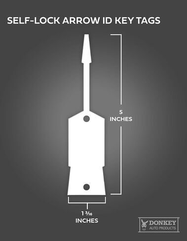 أصفر - علامات مفاتيح أسهم كبيرة/علامات تعريفية، علامات اقتصادية خفيفة الوزن - الحجم: 5 بوصة × 1 3/16 بوصة (1000 لكل حزمة) in Kuwait