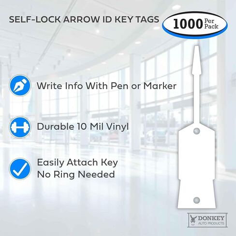 أصفر - علامات مفاتيح أسهم كبيرة/علامات تعريفية، علامات اقتصادية خفيفة الوزن - الحجم: 5 بوصة × 1 3/16 بوصة (1000 لكل حزمة) in Kuwait