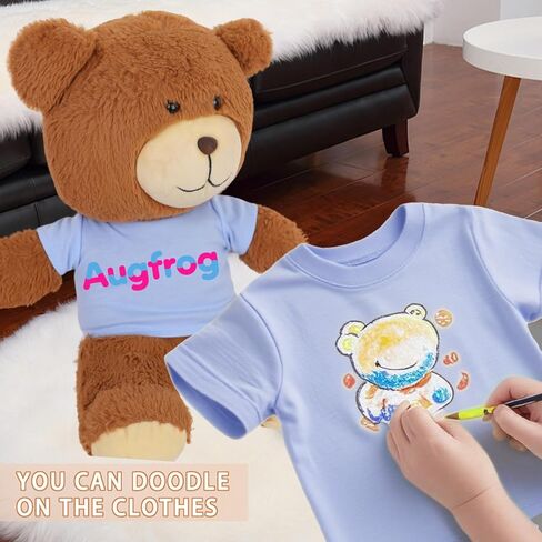 8 - Pack Light Blue Blank T - Shirts for 17 - 18 Inch Bears | Thick DIY Stuffed Animal Canvas Clothes (Blue) in Saudi Arabia
