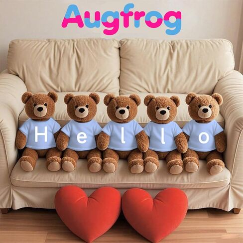 8 - Pack Light Blue Blank T - Shirts for 17 - 18 Inch Bears | Thick DIY Stuffed Animal Canvas Clothes (Blue) in Saudi Arabia