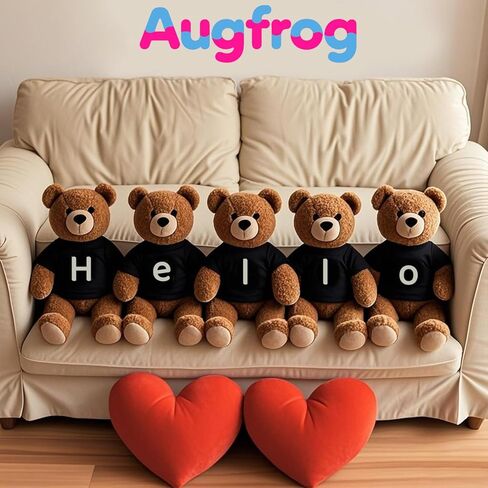 8 - Pack Light Blue Blank T - Shirts for 17 - 18 Inch Bears | Thick DIY Stuffed Animal Canvas Clothes (Blue) in Kuwait