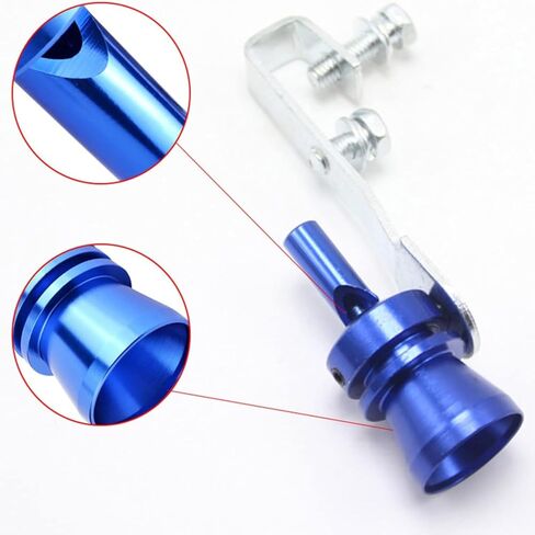 3Pcs Turbo Exhaust Whistle XL Size Aluminum Alloy Universal Aluminum Turbo Sound Exhaust Muffler Pipe Whistle Car Roar Maker for New Car or Upgrade Old Car (Red+Gold+Blue) in Saudi Arabia