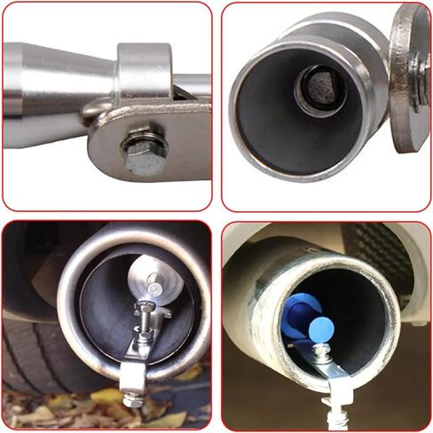 3Pcs Turbo Exhaust Whistle XL Size Aluminum Alloy Universal Aluminum Turbo Sound Exhaust Muffler Pipe Whistle Car Roar Maker for New Car or Upgrade Old Car (Red+Gold+Blue) in Saudi Arabia