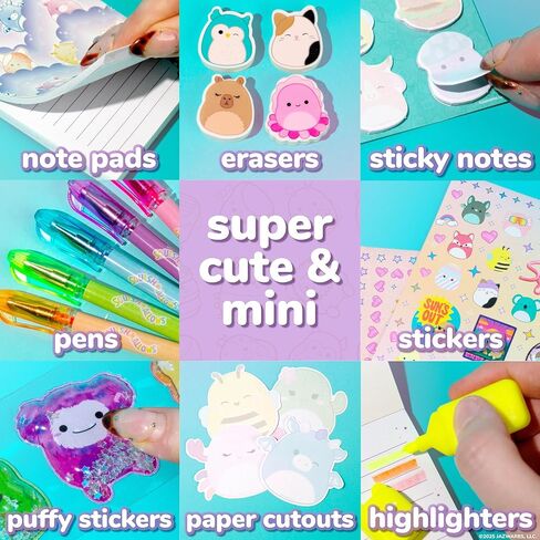 Squishmallows Original Mini Squish Squad Collection, Stationery Set, Over 750 Pieces in Saudi Arabia