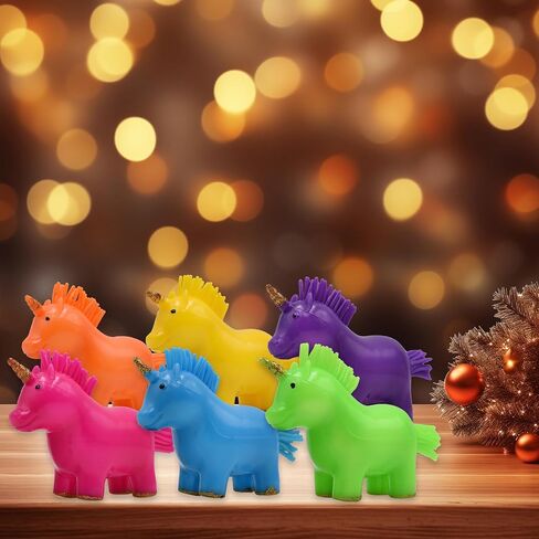 4 Pack Unicorn Stress Balls Toy Squishy Squeeze Toys for Kids Boys Girls Christmas Stocking Stuffers Birthday Valentines Day Card Prizes Party Favor Gifts in Saudi Arabia