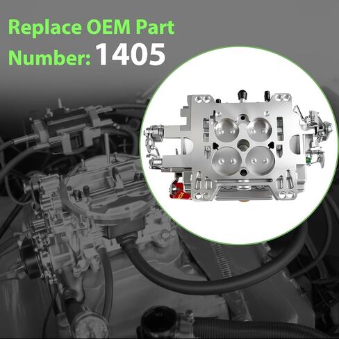مكربن ​​1405 لسيارة Edelbrock Performance 600 Cfm 4 برميل مربع تتحمل خنق يدوي متوافق مع كورفيت سيلفرادو جي إم سي in Saudi Arabia