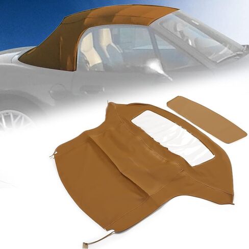 غطاء سقف علوي ناعم قابل للتحويل من Kojem متوافق مع سيارات BMW Z3 & M Roadster المكشوفة 1996-2002 باللون الأسود مع استبدال نافذة بلاستيكية لـ 54318411121 BM-33902 BM33902 in Saudi Arabia