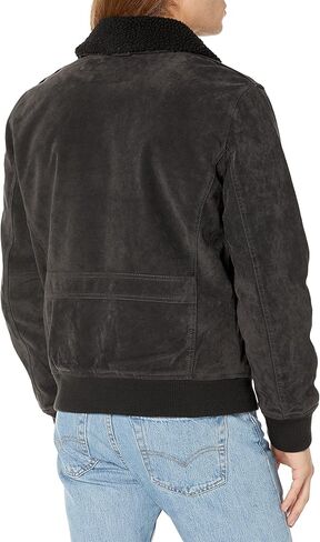 Levi's Men's Faux Suede Aviator Bomber Jacket in Kuwait