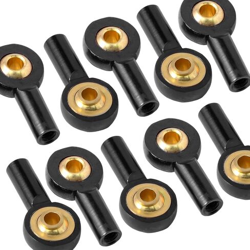10PCS M2 Tie Rod End Ball Joint Aluminum Ball Head Holder 2mm Steering Linkage Head Joint 15mm Upgrade Parts Compatible with HSP Tamiya Mini 4WD RC Car Truck Crawler/Boat/Airplane Models in Saudi Arabia