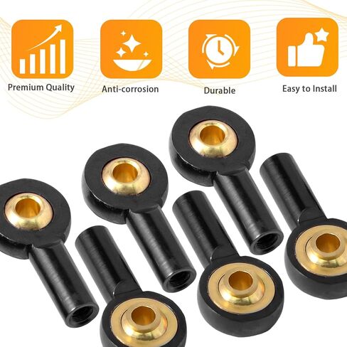10PCS M2 Tie Rod End Ball Joint Aluminum Ball Head Holder 2mm Steering Linkage Head Joint 15mm Upgrade Parts Compatible with HSP Tamiya Mini 4WD RC Car Truck Crawler/Boat/Airplane Models in Saudi Arabia