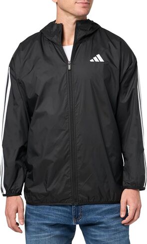 adidas Men's Essentials 3-Stripes Windbreaker in Kuwait
