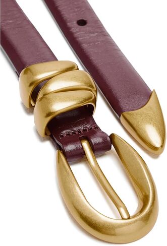 Madewell Women's Triple Metal Keeper Belt, Black, L in Saudi Arabia