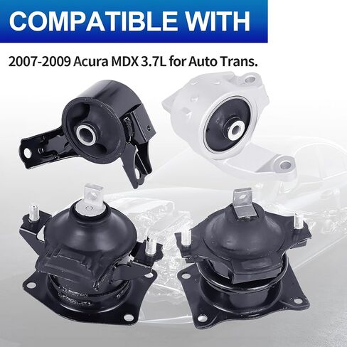 مجموعة حوامل محرك المحرك - متوافقة مع 1997-2001 Acura Integra، 1992-2000 Honda Civic 1993-1997 Honda Civic del Sol 1997-2001 Honda CR-V 1.5L 1.6L 1.8L 2.0L، استبدال # A6502 A6520، مجموعة من 2 in Kuwait