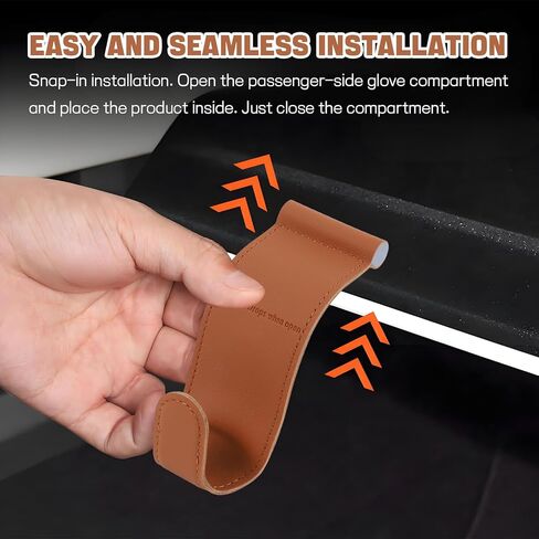 Hovom 2PCS Car Co-Pilot Glovebox Hooks, Anti-Scratch Auto Co-Pilot Glove Box Hanger Organizer, Vehicle Passenger Seat Hanging Storage Hook for Handbag Purse Umbrella, Car Accessories (Black) in Saudi Arabia
