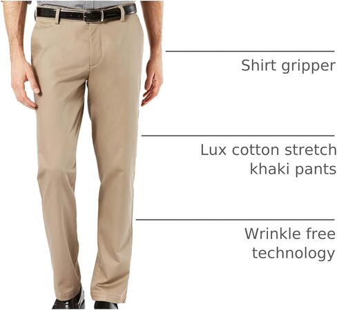 Dockers Men's Slim Fit Signature Khaki Lux Cotton Stretch Pants in Saudi Arabia