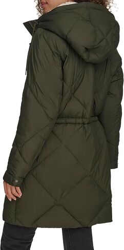 Levi's Women's Soft Sherpa Lined Diamond Quilted Long Parka Jacket (Standard & Plus Sizes) in Kuwait