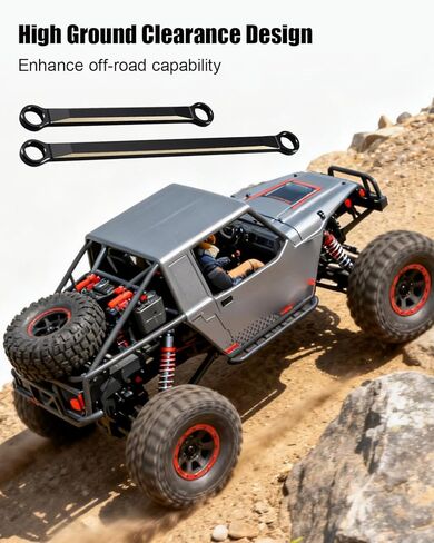 مجموعة وصلات توجيه هيكل نحاسية عالية الخلوص من TIKSCIECNE متوافقة مع Redcat Ascent-18 Scout بدون فرش II، مجموعة وصلات هيكل طلاء أسود ووصلات توجيه، 10 قطع in Saudi Arabia