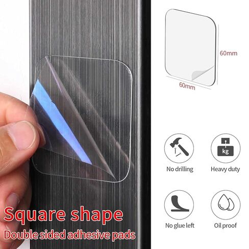 30PC Double Sided Adhesive Pads for Mounting, 2.36in Two Sided Pre-Cut Square Tape, Sticky Tape for Walls Hanging, 30pc in Saudi Arabia