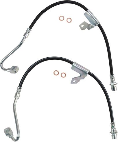 Front Brake Hose Set Compatible with 2000-2005 Chevrolet Blazer 2000-2004 S10 2000-2001 GMC Jimmy Sonoma Oldsmobile Bravada in Saudi Arabia