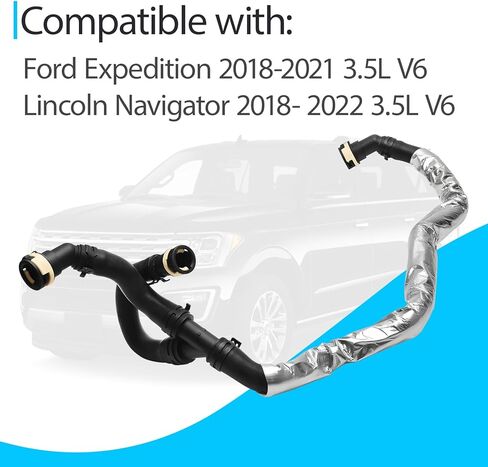 خرطوم مدخل المياه لسخان HVAC متوافق مع Ford Expedition 2018-2021 Lincoln Navigator 2018-2022 3.5L V6 استبدال JL1Z-18472-B in Kuwait